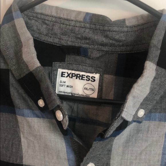 Express plaid button down shirt - Picture 4 of 4